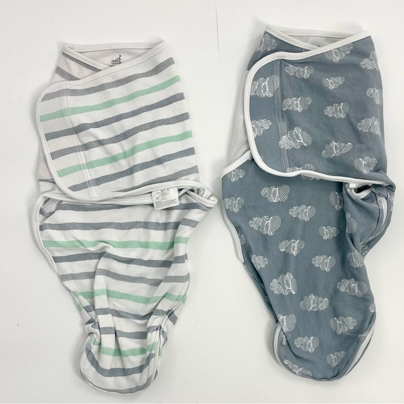 Aden + Anais Gender Neutral Swaddle‎ Bundle (2) Soft easy baby sleep blanket 0-3 - Picture 1 of 15